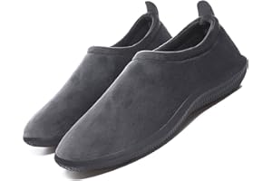 EAGSOUNI Zapatillas de Estar Invierno Hombre Mujer Pantuflas de algodón con Cálido Comodidad Antideslizantes Suave Memoria Mocasín Pantuflas