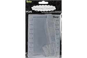 Darice Carpetas de estampación, Plantilla Tema de película, Plastic, 10,8 x 14,6 cm