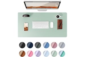 ‎YSAGI YSAGi Schreibtischunterlage 80x40cm, Premium Leder Mauspad XXL, Rutschfeste Tischunterlage Schreibunterlage, Multifunktionales Office Mousepad Schreibtisch Zubehör für Büro & Homeoffice (Mintgrün)