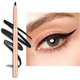 OULAC Matte Eye Pencils Lasts 24 Hours+, Twist-up Black Eyeliner Waterproof, Highly Pigmented Without Smears, and Smooth, Veg