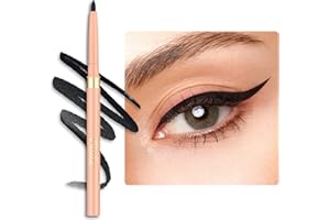OULAC Matita Occhi Waterproof, Eyeliner Nero Mat Girevole, Colore Intenso, Dura 12 Ore +, Texture Liscia e Cremosa, Non Trasferibile, Vegan (01) Noir