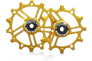 IMPALAPRO - Set of 2 Ceramic Jockey Wheels 12T-14T Aluminium 7075 CNC for 9 to 12 Speeds