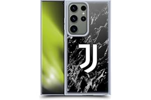 Head Case Designs Oficjalnie Licencjonowany Juventus Football Club Czarny Marmur Etui Zelowe [Ochrona Wojskowej Klasy] Kompatybilne z Samsung Galaxy S23 Ultra 5G
