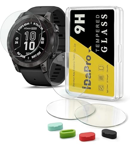 Diruite 4er-Pack Schutzfolie Für Garmin Fenix 8 47 Mm – Gehärtetes Glas, 9H-Härte, Anti-Kratzer, HD-klar, ölabweisend
