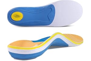 FootMaster Plantar Fasciitis Orthotic Insoles- 220+lbs Heavy Duty High Arch Support Inserts for Flat Feet - Arch Pain - Heel Pain -Over Pronation 3D Dynamic orthopedic Inserts for Men and Women