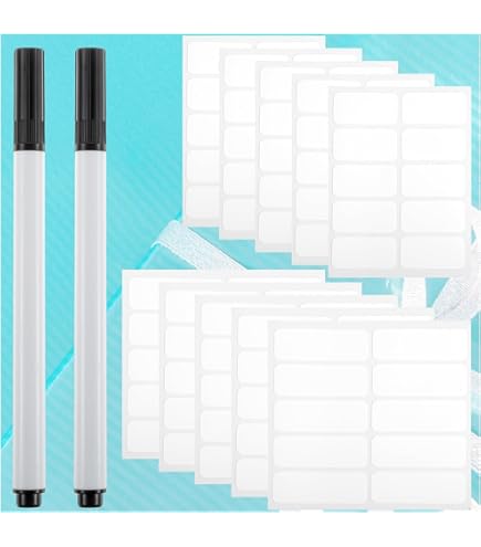 100 Pennarelli Vuoti Blu Per Appendini – Etichette Per Abiti, Clip Per Ganci, Dimensioni 13x9 Mm (Apertura Gancio 3,5 Mm)