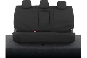 UK Custom Covers SC305BAD11 Tailored Heavy Duty Waterproof Rear Seat Covers Black - Fits Ford Ranger T8 Wildtrak Double Cab (2018-2023)