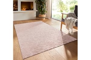 ‎TARACARPET Taracarpet Kurzflor Boho Vintage Teppich waschbar, pflegeleicht geeignet für Wohnzimmer, Schlafzimmer und Kinderzimmer Kinderteppich auch als Badematte Badzimmerteppich Rosa Floral 120x170 cm