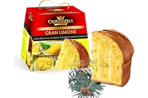 SYNC'T Panettone Doppia Delizia Gran Limone - Gran Ducale Lemon Cream Filled Panettone 750g - Traditional Christmas Cake