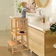COSYLAND Tour D'observation Enfant Pliable Montessori 2 Hauteurs Réglables, Bambou Naturel Tour D'apprentissage Sécurisée Avec Angles Anti-bascule Chaise Learning Tower Pour Enfants de 18 Mois À 6 Ans COSYLAND Tour D'observation Enfant Pliable Montessori 2 Hauteurs Réglables, Bambou Naturel Tour D'apprentissage Sécurisée Avec Angles Anti-bascule Chaise Learning Tower Pour Enfants de 18 Mois À 6 Ans