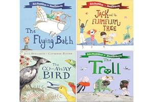 Julia Donaldson Collection 4 Books Set (The Flying Bath, Jack and the Flumflum Tree, The Go-Away Bird, The Troll)