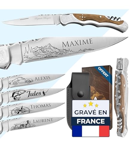 Couteau Laguiole "Liner Lock" tout inox [Claude Dozorme