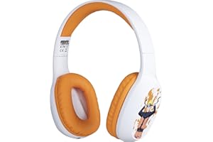Konix Naruto Shippuden Auriculares supraaurales inalámbricos Bluetooth 5.3 para Smartphones y tabletas - Autonomía 30 h - Jack 3,5 mm - Diseño Naruto