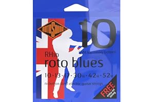 Rotosound Struny do Gitary Elektrycznej Roto Nickel plated BLUES RH10 Light/Heavy 10-52