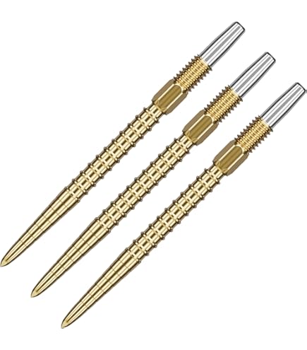 Target Darts Punte Storm Swiss Point - Set Da 3 (26/30/35mm) Oro/Argento/Nero | Punte Freccette Professionali Con Sistema Di Blocco Rapido - Foto 2