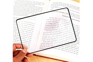 NOVAEASE A5 Magnifying Sheet PVC for Reading, 3X Magnification Zoom, Magnifier for Reading Small Prints Books, Newspaper, Magnifying Reading, Handheld Portable Lightweight for Seniors