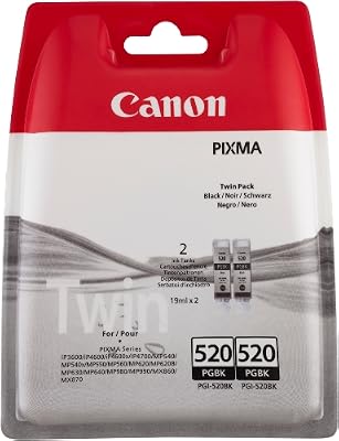 Canon PGI-520 PGBK Pack de 2 cartouches séparées pour Imprimante jet d'encre iP3600/MX870 Noir