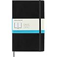 Moleskine Classic Dotted Paper Notebook, Soft Cover and Elastic Closure Journal, Color Black, Size Large 13 x 21 A5- 192 Pages
