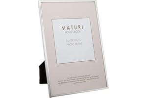Maturi Posrebrzana ramka na zdjęcia - cienka krawędź, A4 / 8 x 12 cali (20 x 30 cm)