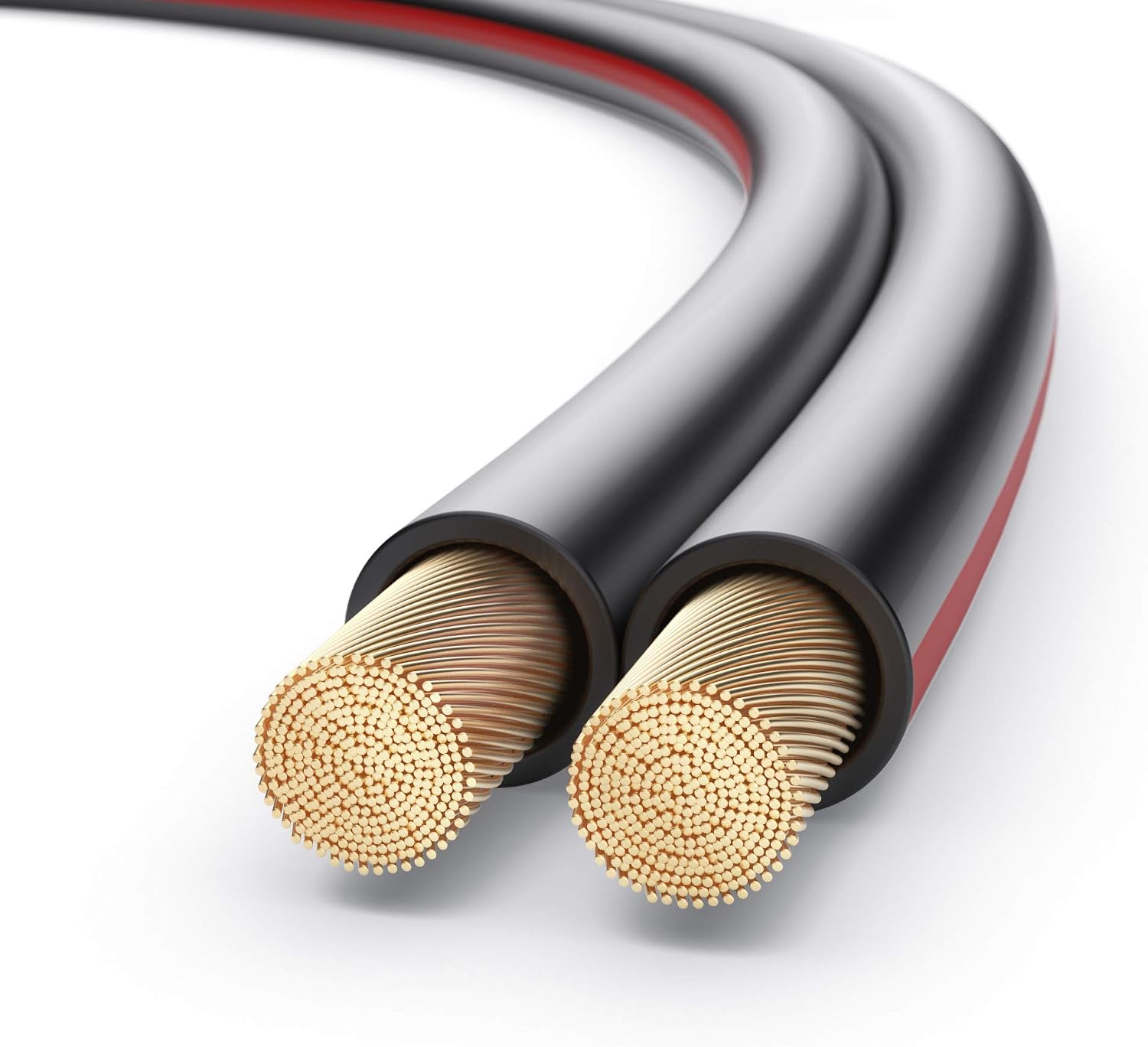 PureLink SP062-010 Cable de Altavoz 2x2,5 mm² (99,9% OFC de Cobre Completo, Cable Trenzado de 0,20 mm) Cable de Altavoz de Alta fidelidad, 10 m, Negro