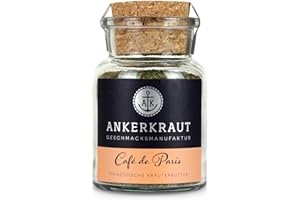 ‎ANKERKRAUT Ankerkraut Café de Paris, Gewürzzubereitung für Butter oder Sauce, Café de Paris Gewürze, 65 g im Korkenglas