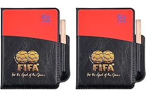 Hsthe Sea 2 uds., Juego de Tarjetas de árbitro Deportivo de fútbol, Tarjeta roja PCV, Tarjeta Amarilla con bolígrafo para fútbol, Baloncesto, Deportes Escolares