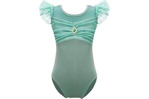 TiaoBug Leotardos De Gimnasia Rítmica Niñas Maillot Ballet Danza Mono Algodón Elástico Traje Princesa De Baile Body Sin Manga Moda Para Chicas