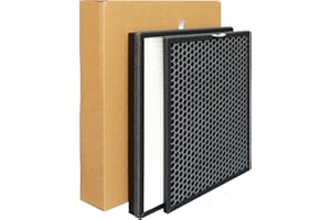 LRFDRESS For Philips ac2889, ac2887, ac2882, ac3829 / 10 filtres à air haute efficacité et accessoires pour filtres à charbon actif fy2420 accessoires pour filtres à air (1*hepa and carbon filter)