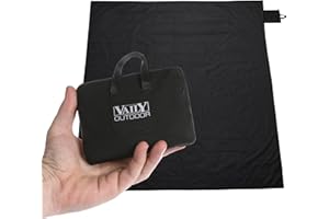 Vaily Mini koc piknikowy, plażowy – bardzo cienki koc outdoorowy, idealny na piknik, kemping i wędrówki – 160 x 140 cm
