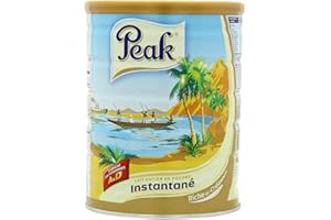 Peak Full Cream Milk Powder | Instant & Quick-Dissolving | Ideal for Tea, Coffee, Baking & Cooking | Long Life Whole Milk Powder for Everyday Use & Emergency Storage | 900g