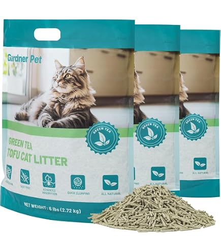 Pidan Tofu Katzenstreu Mit Recyceltem Kaffeesatz – Klumpend, Staubfrei & Spülbar, 4er Pack