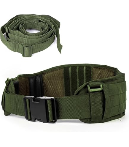 Defcon 5 Taillengurt Gepolstert – MOLLE-System, OD Green, One Size, Bis 120 Cm