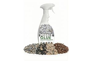 POLYBOUND 1L Pebble Glue® – Resin Gravel Glue for Water-Based Stones, Bark, Patios, & Mulch for Garden Paths – Weather-Resistant Gravel Binder, Last all Seasons – Child & Pet Safe, Ready to Use