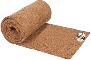 ApexTide Natural Coconut Fiber Liner Roll (2m*0.4m/80" x 16") Thick Coco Coir Mat for Hanging Baskets, Planters, Wall Troughs, Window Boxes & Reptile Bedding