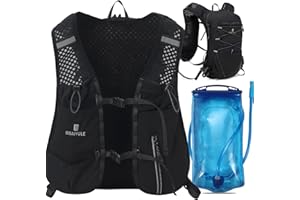 BBAIYULE Mochila de hidratación para correr, camping, senderismo, maratón con botella de agua de 500 ml