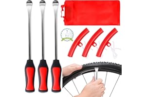 Ticeed Reifenheber Reifen Montiereisen Montierhebel Werkzeug Tire Spoons Lever Reifenwechselset für Motorrad Fahrrad Reifen 3 x Rad Felge Protektoren 3 x Fahrrad Reifenheber