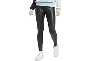 URBAN CLASSICS Leggings de Mujer, Leggings de Cuero Sintético, Pantalones con Cintura Alta, Cintura Antiestrés,Tallas de XS - 5XL