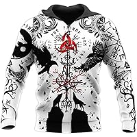 Generisch Vêtements Médiévaux Pour Homme - Sweat à Capuche