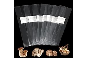 SWAWIS 50 worków do hodowli grzybów, 32 x 50 cm, grzyby z filtrem i grzybami, do hodowli grzybów, grzybów, grzybów Enoki