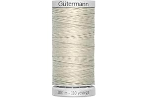 DIE STOFFTANTE Gütermann Hilo M782 Extra Fuerte Hilo de Coser Poliéster 100m Hilo para Máquina de Coser para todas las costuras muy solicitadas (299 natural)