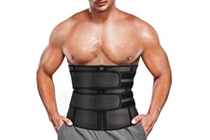 Chumian Faja Reductora Hombre Neopreno Cintura Entrenador de Sudoración Corset Reductor Abdomen para Fitness
