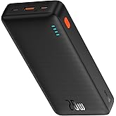 OS-Baseus Airpow Hızlı Şarj Power Bank 20000mAh 20W, Siyah (USB to Type-C 50cm Siyah kablo dahil)