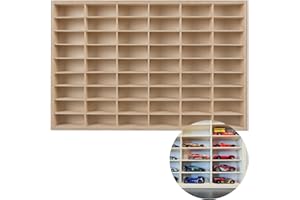 Kruzzel 21997 vitrine de collection en bois 54 compartiments