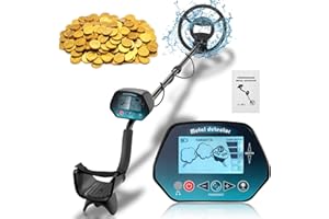 HIUYRFS Professioneller Metalldetektor, hohe Präzision, wasserdicht, verstellbar, mit LCD-Display, Diskriminierung, elektrischer Metalldetektor, multifunktional, für Kinder und Erwachsene