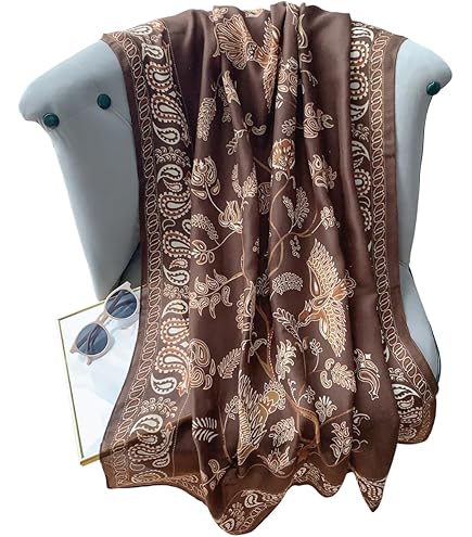 Èaphi エフィ INDIA PATTERN SATIN SCARF INDIA PATTERN SATIN SCARF