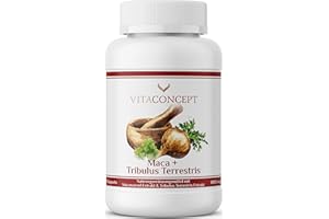 ‎VITACONCEPT PRAXIS FÜR ANTI-AGING-MEDIZIN Vitaconcept I Maca + Tribulus Terrestris (6685 mg + 5680 mg Tagesdosis) I 120 Kapseln I laborgeprüft I vegan