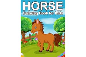 Horses Coloring Book for Kids: Jumbo Horse and Pony Coloring Book for Kids Ages 4-8