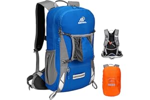 LOCAL LION Zaino Ciclismo con Sistema Schienale, Zaino per Bici con Copertina Antipioggia, Zaino MTB Impermeabile per Uomo Donna, Zaino Sportivo da Campeggio