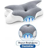 Kelebek Uyku Yastığı Boyun Destekli%100 Memory Foam Visco Yastık | Kelebek Form