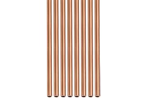 DTGN 2mm x 0.25mm x 300mm(ODxMuro TxL) Rame Tubo - 8pz - Buono per Macchinari Attrezzatura Fai-da-te Decorativa Cornice - Rotondo Metallo Tubazione